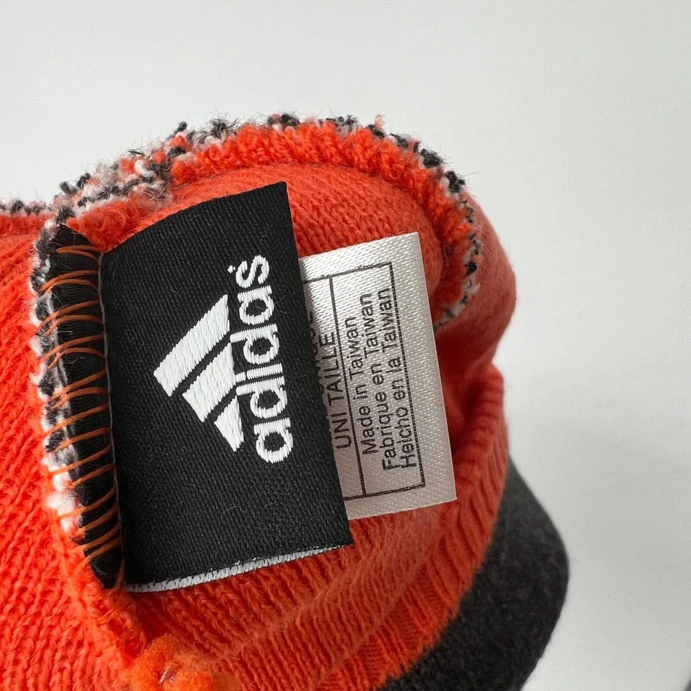 Adidas Philadelphia Flyers NHL Beanie Hat Gray Orange Knit OSFA‎